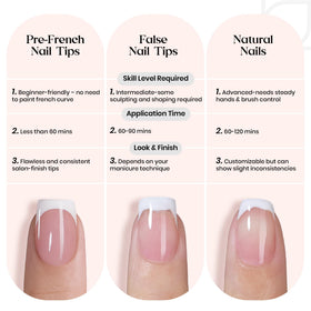 beetles Ombre French Tip Press On Nails lifestyle scene