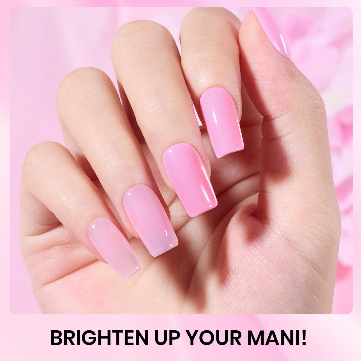 beetles pink gel polish in romantic rose hue