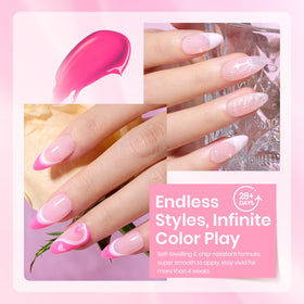 beetles pink gel polish in sweet baby pink shade