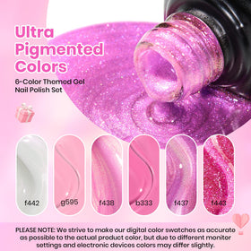 beetles Pink Reverie gel polish in shimmer pink shade