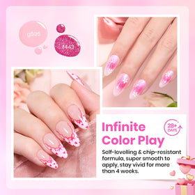 beetles Pink Reverie gel polish in vibrant pink shade