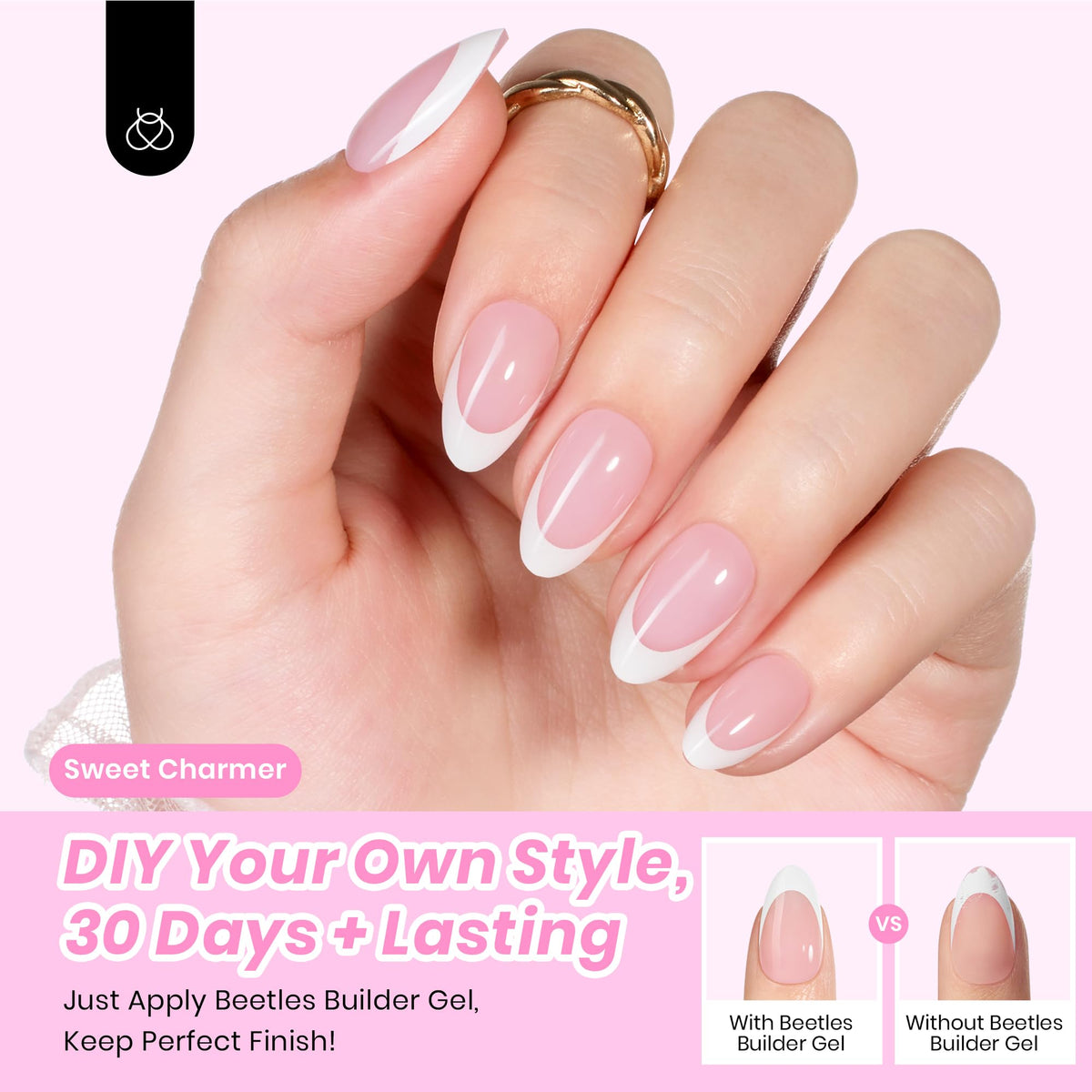 beetles press on nails in various styles and colours