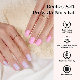 beetles Press On Nails Kit assorted 24 colours displayed