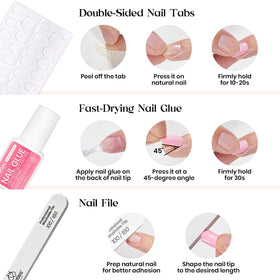 beetles Press On Nails Kit packaging and contents