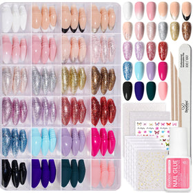 Beetles Press on Nails Kit with 720 pieces in assorted colours