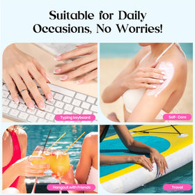 beetles press on nails with DIY decoration options