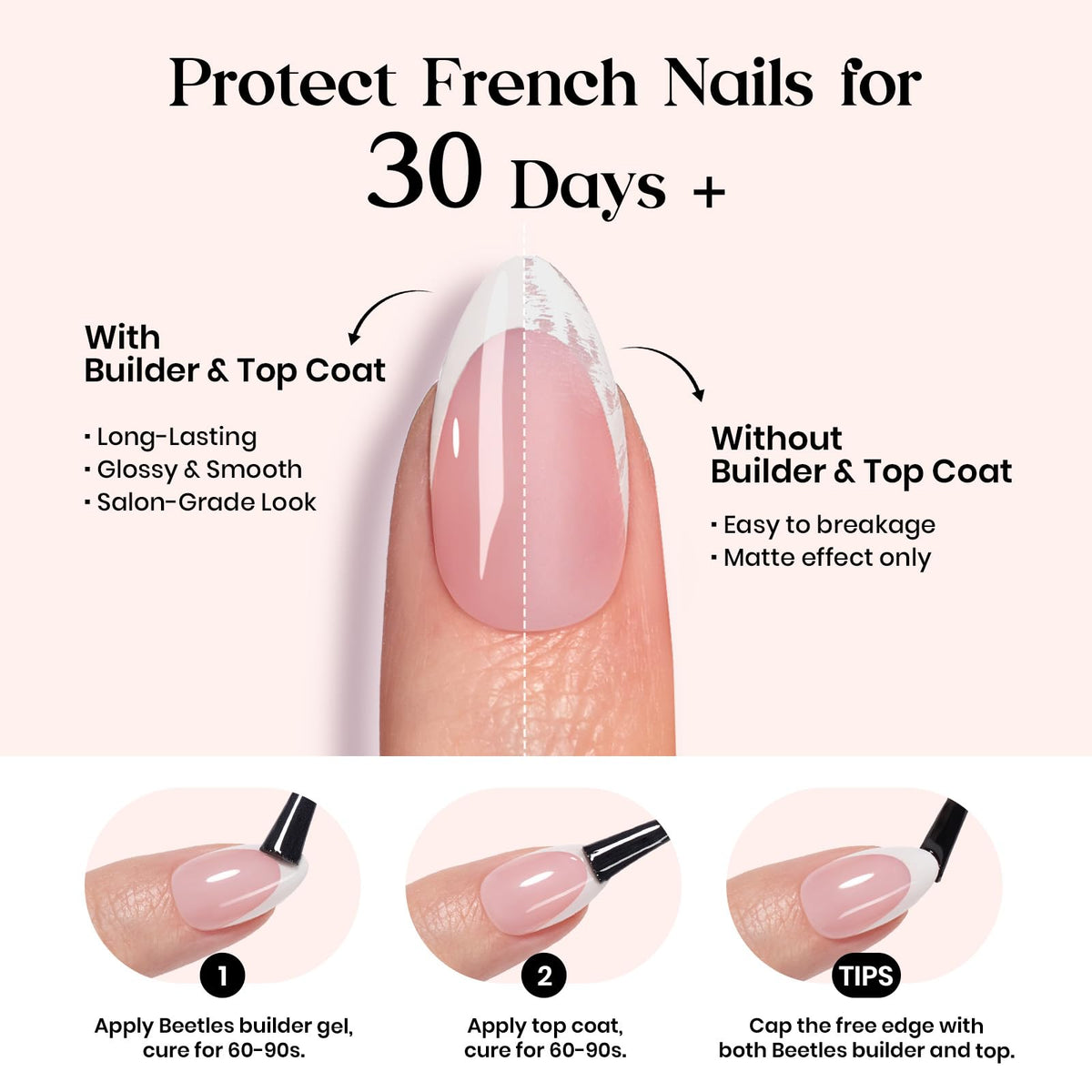 beetles press on nails with nail art accessories