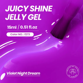 Beetles Purple Jelly Gel Nail Polish 15ML bottle with cap
