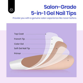 beetles Quick-Drying Nail Glue included with press on nails