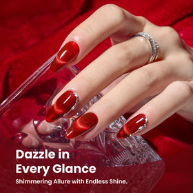 beetles Red Cat Eye Gel Nail Polish Set packaging