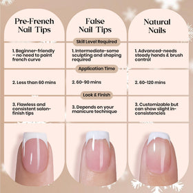 Beetles Red French Tip Press On Nails with DIY nail art tools