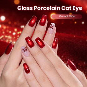 beetles Ruby Red Cat Eye Gel Polish bottle with cap
