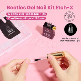 beetles Soft Gel Nail Kit 12 sizes nail tips packaging