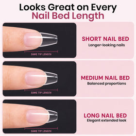beetles Soft Gel Nail Tips in use on natural nails