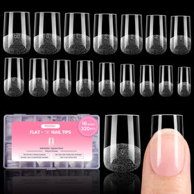 beetles Soft Gel Nail Tips Square Short 320pcs front view
