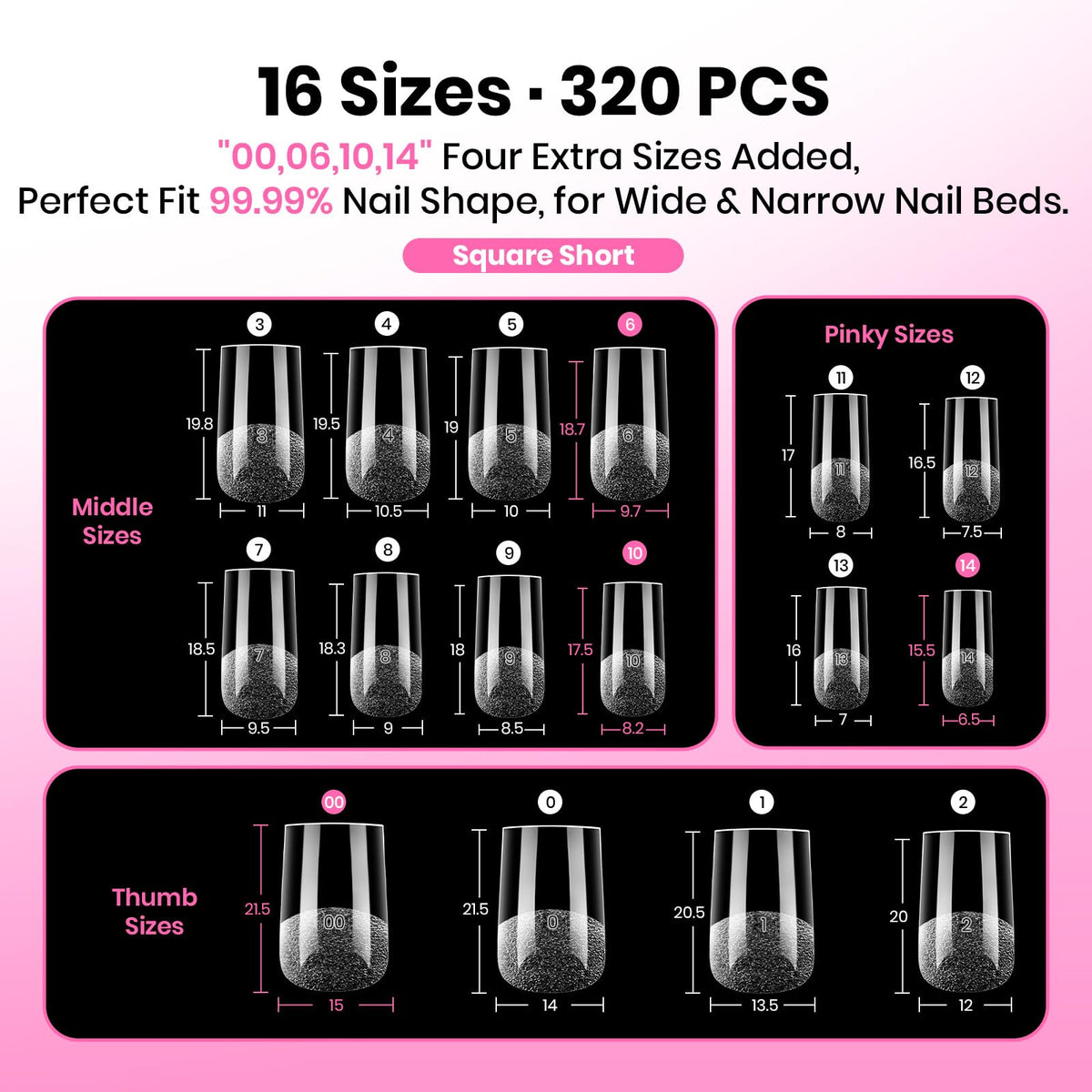 beetles Soft Gel Nail Tips Square Short close-up of tips