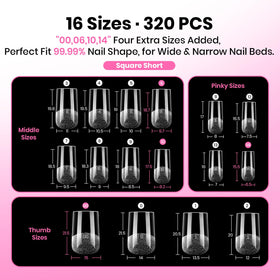 beetles Soft Gel Nail Tips Square Short close-up of tips