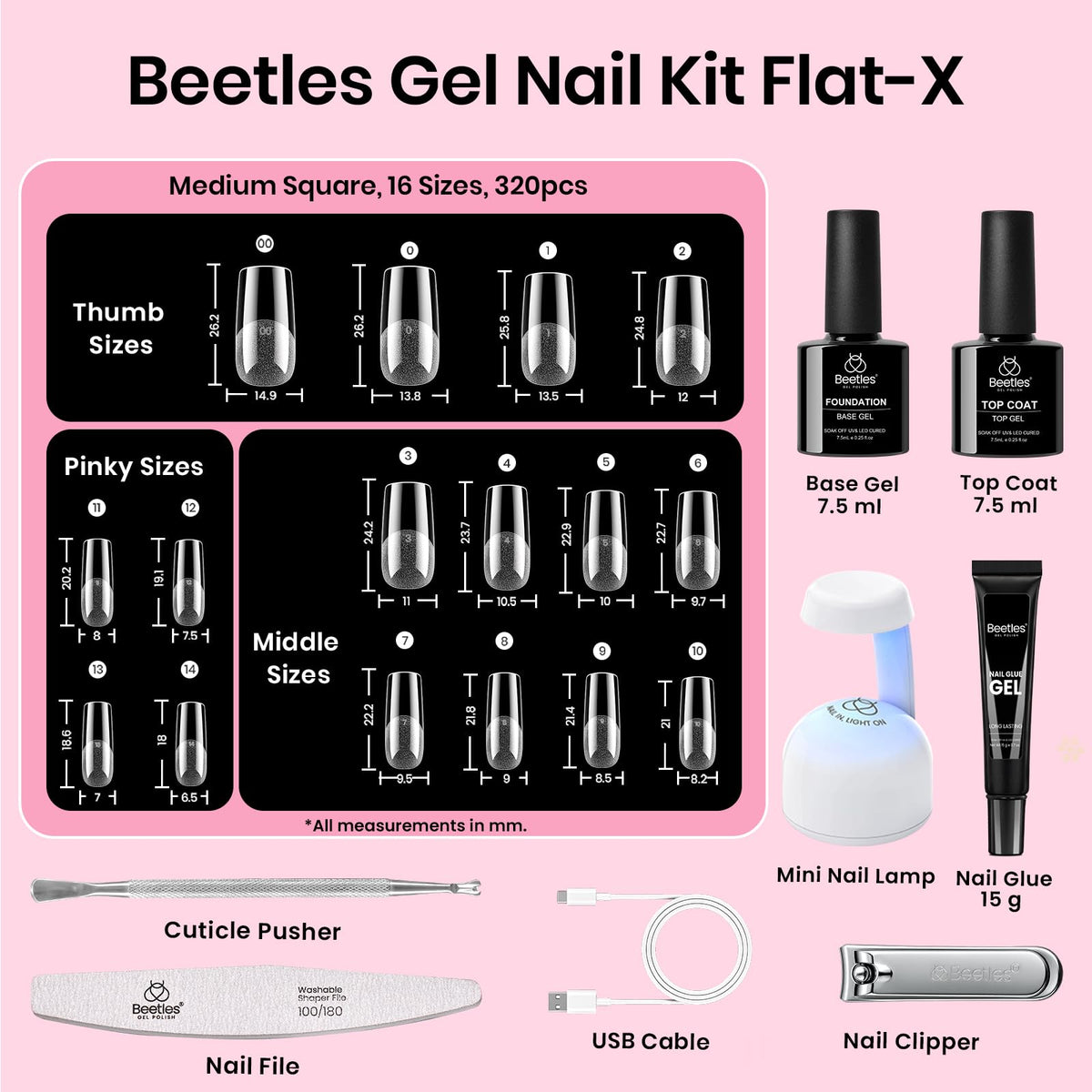 beetles solid nail glue gel tube close-up