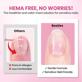 beetles square nail tips with matte texture