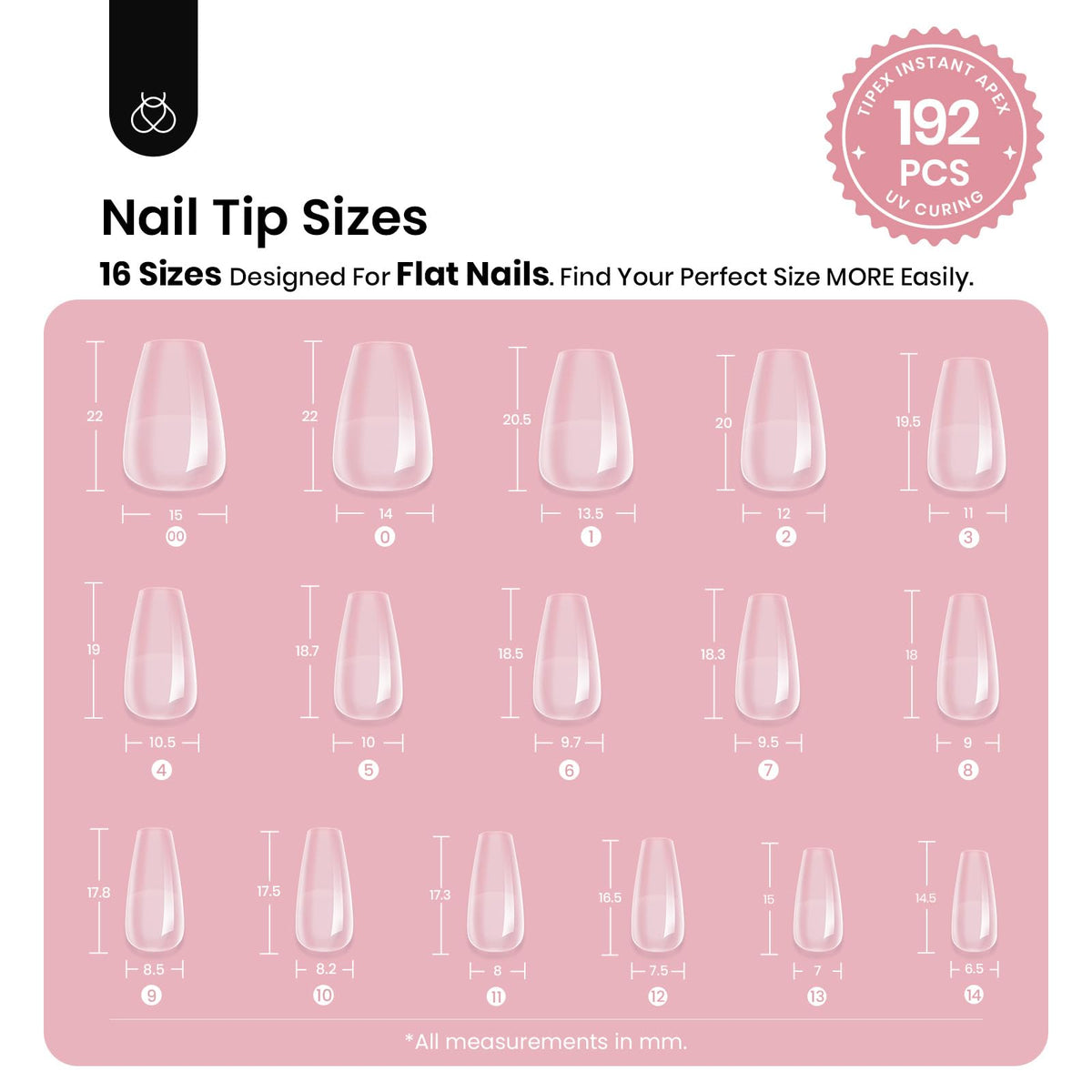 beetles Tipex Apex Nail Tips close-up of a single nail tip