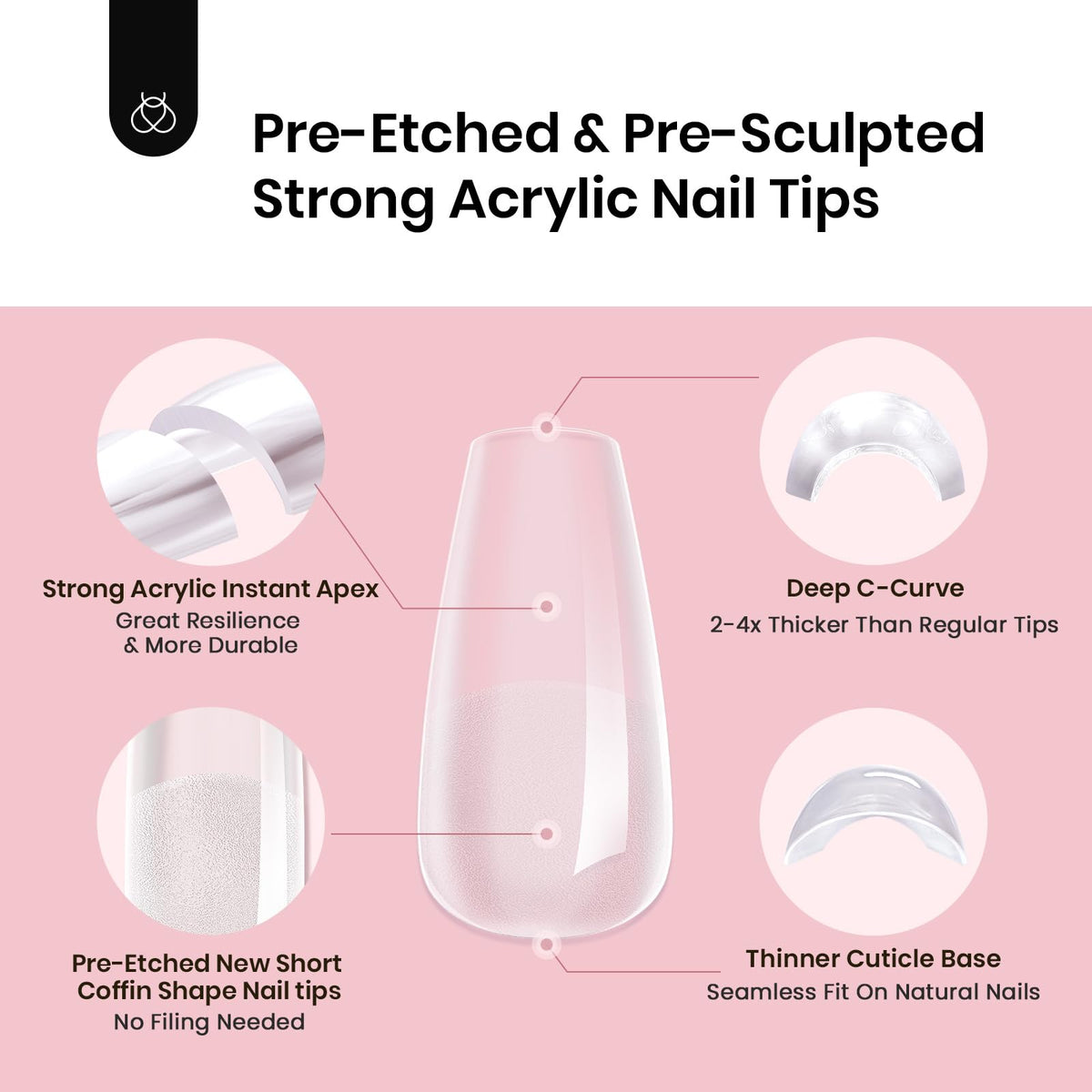 beetles Tipex Apex Nail Tips displayed on a manicure table