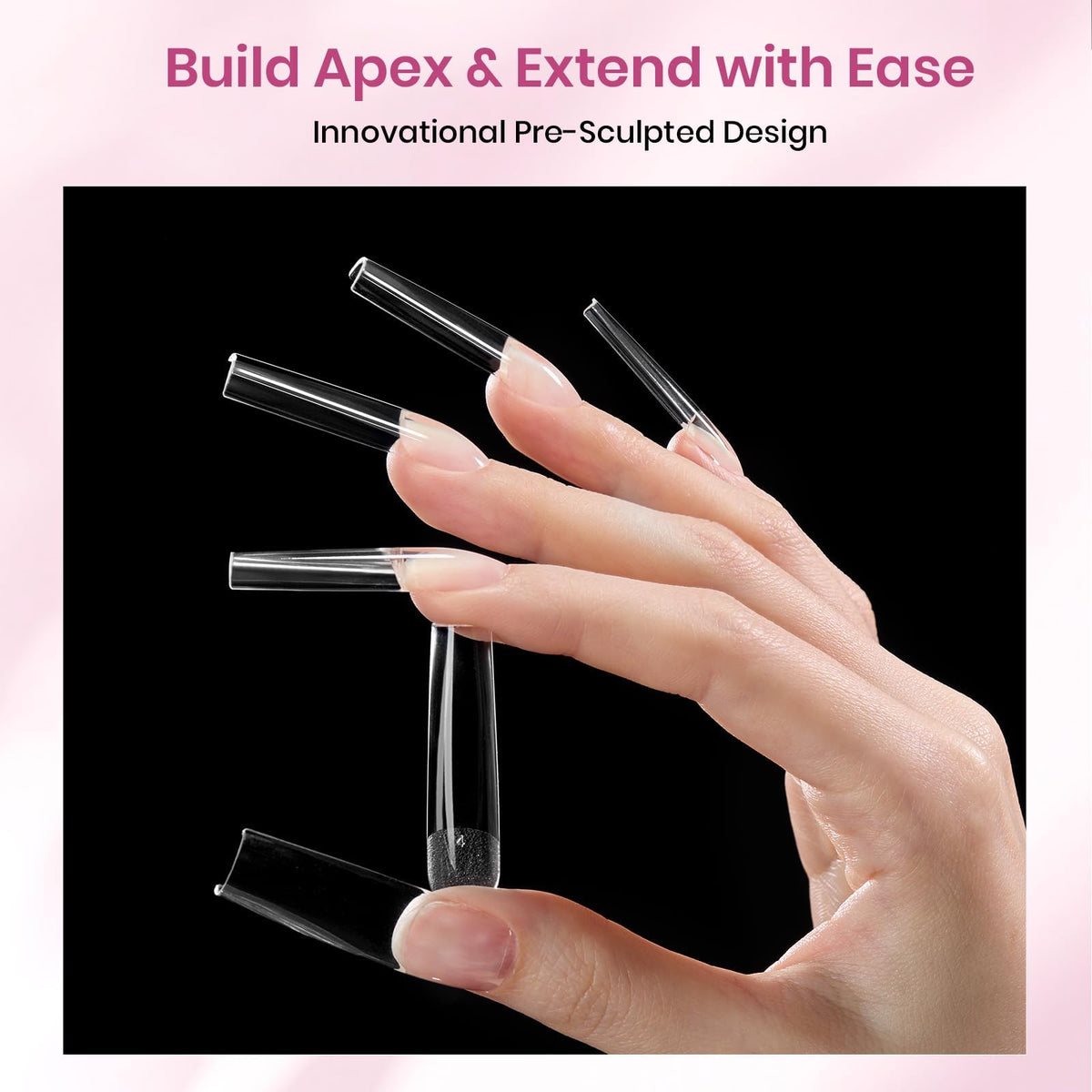 beetles Tipex Instant Apex Nail Tips display showing different sizes
