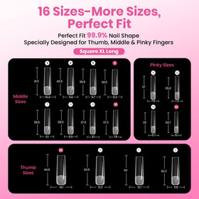 beetles Tipex Instant Apex Nail Tips showing natural fit on nails