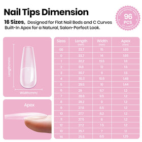 beetles Tipex Lite Nail Tips applied on nails