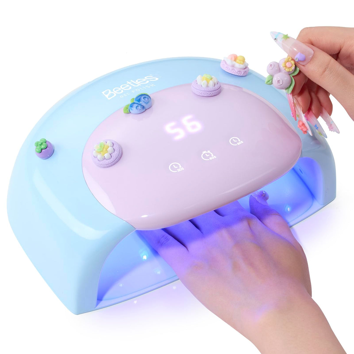 beetles UV Nail Lamp Candy Blue front view