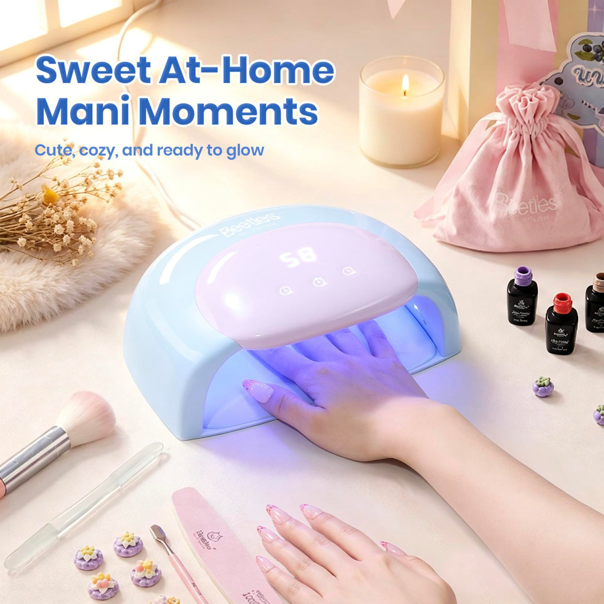 beetles UV Nail Lamp Candy Blue packaging