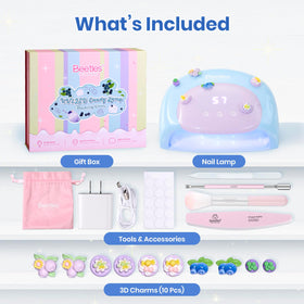 beetles UV Nail Lamp Candy Blue with removable base