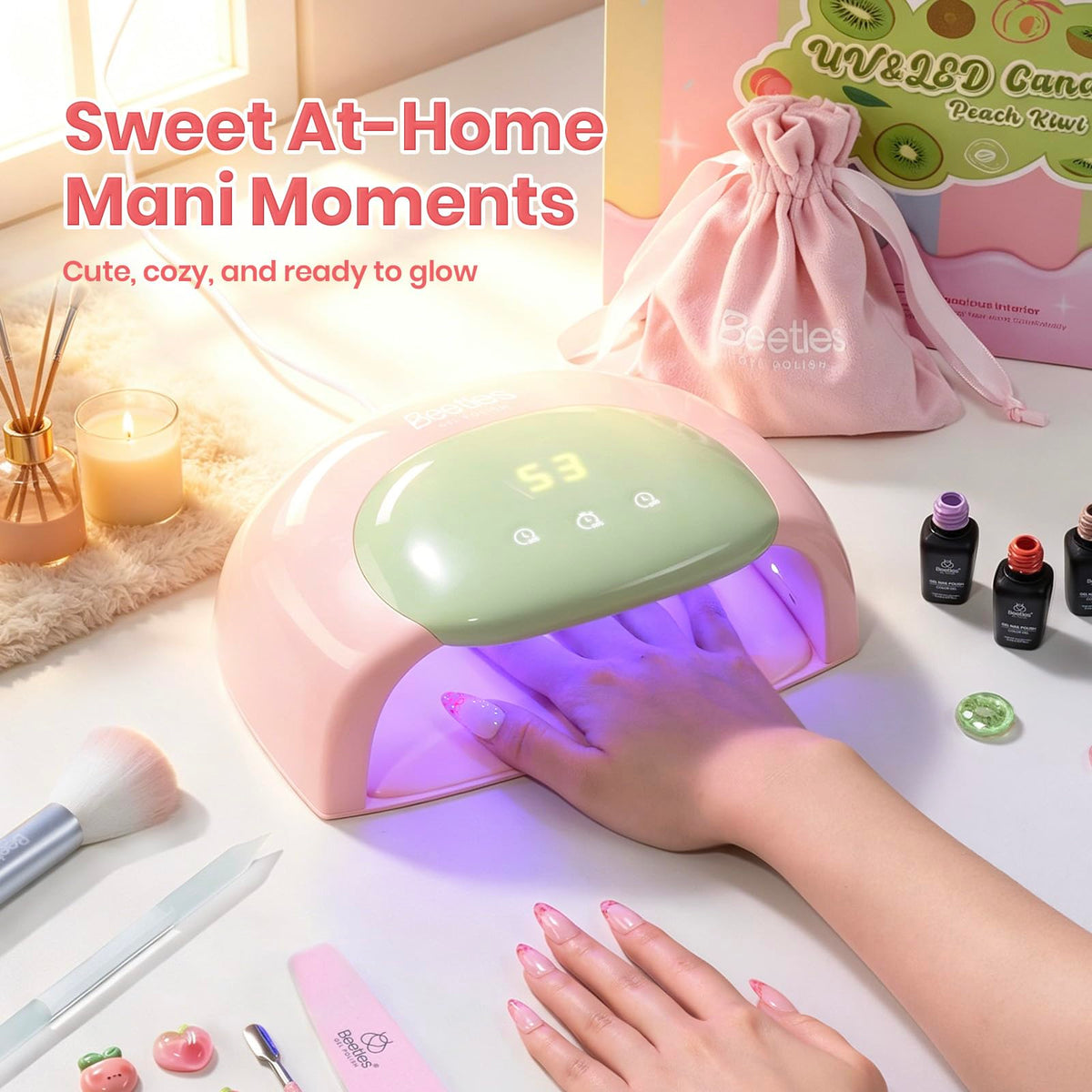 beetles UV Nail Lamp candy design in gift-ready box