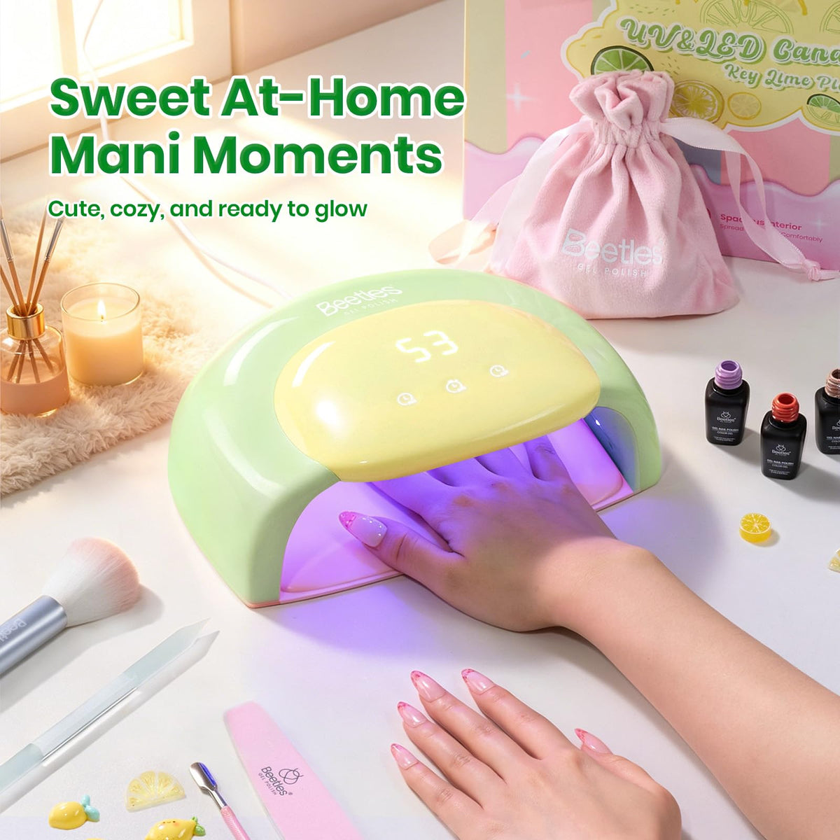 beetles UV Nail Lamp in gift-ready packaging