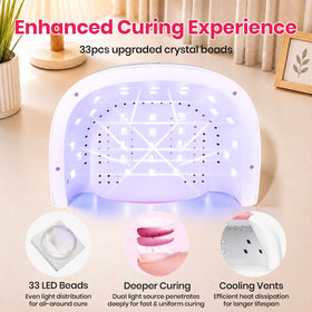 beetles UV Nail Lamp packaging with manicure accessories
