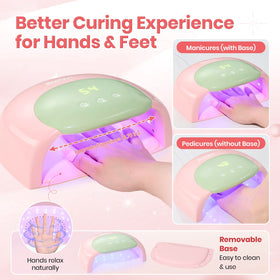 beetles UV Nail Lamp removable base for easy cleaning