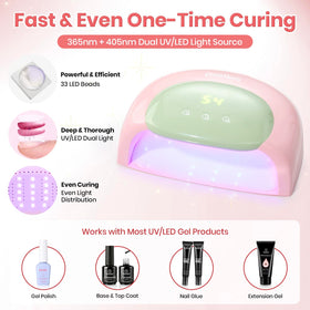 beetles UV Nail Lamp showing 33 dual UV/LED beads
