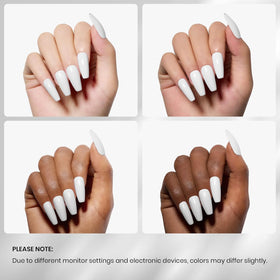 Beetles White Gel Polish bottles with UV LED lamp
