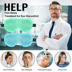 BeeVines Gel Eye Mask showing dual-sided design