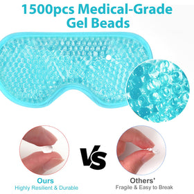 BeeVines Gel Eye Mask with packaging details