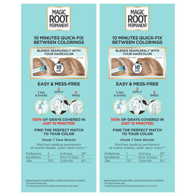 Before and after comparison of hair color using L'Oreal Paris Magic Root kit