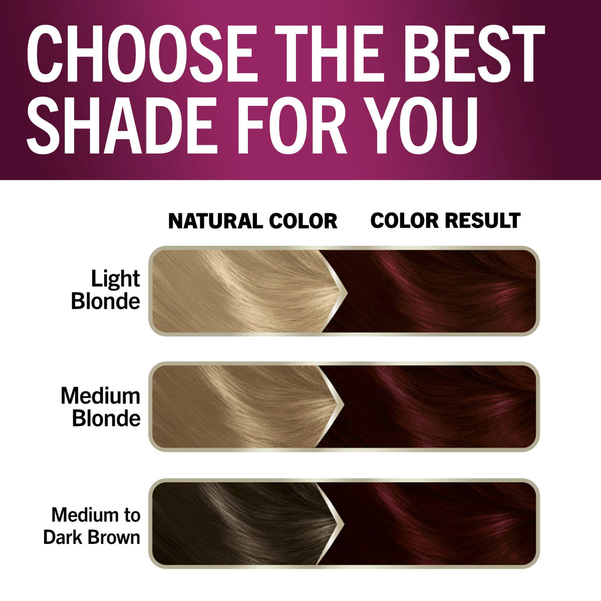 Before and after hair colour comparison using Schwarzkopf Keratin Color 4.8