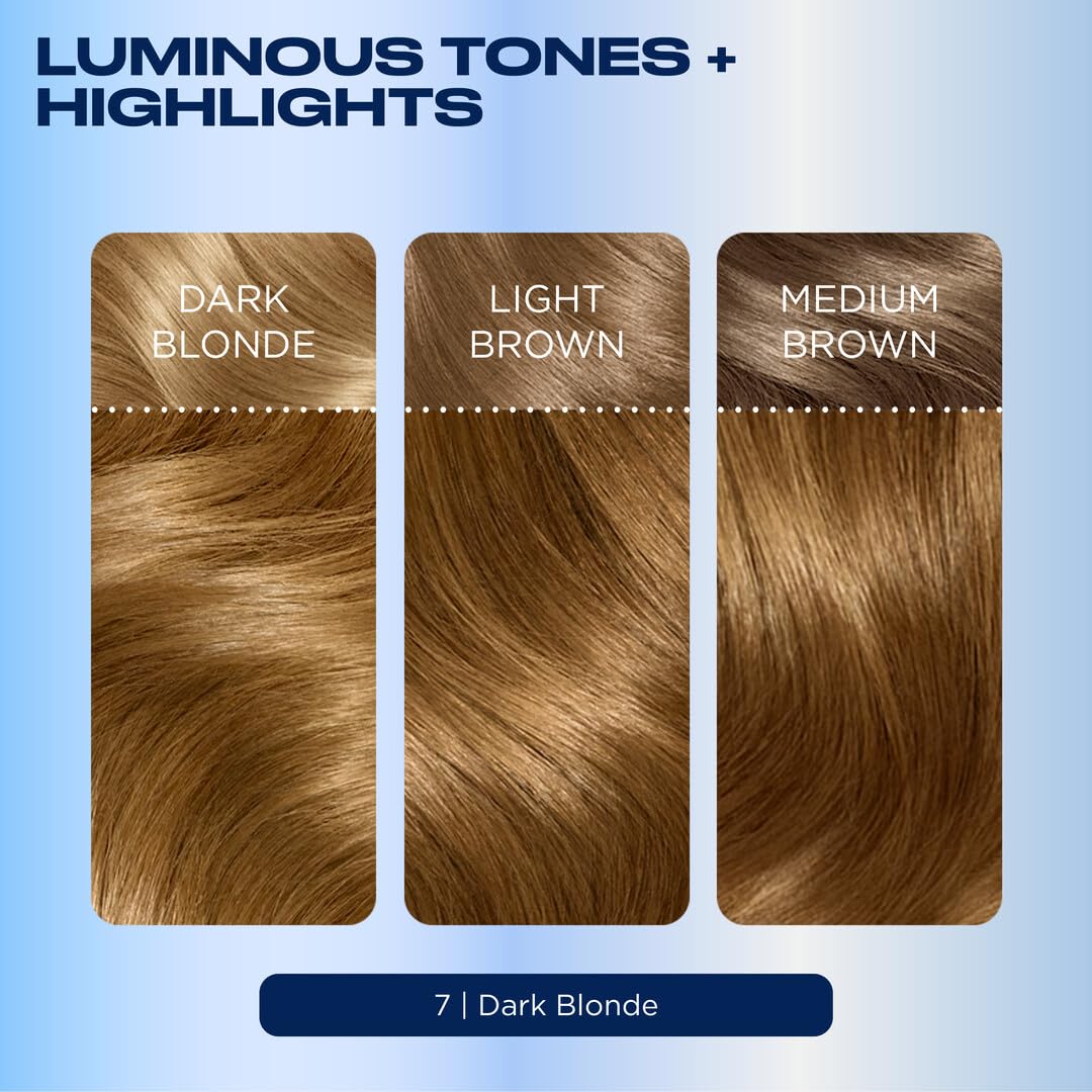 Before and after hair colour result using Clairol Nice'n Easy