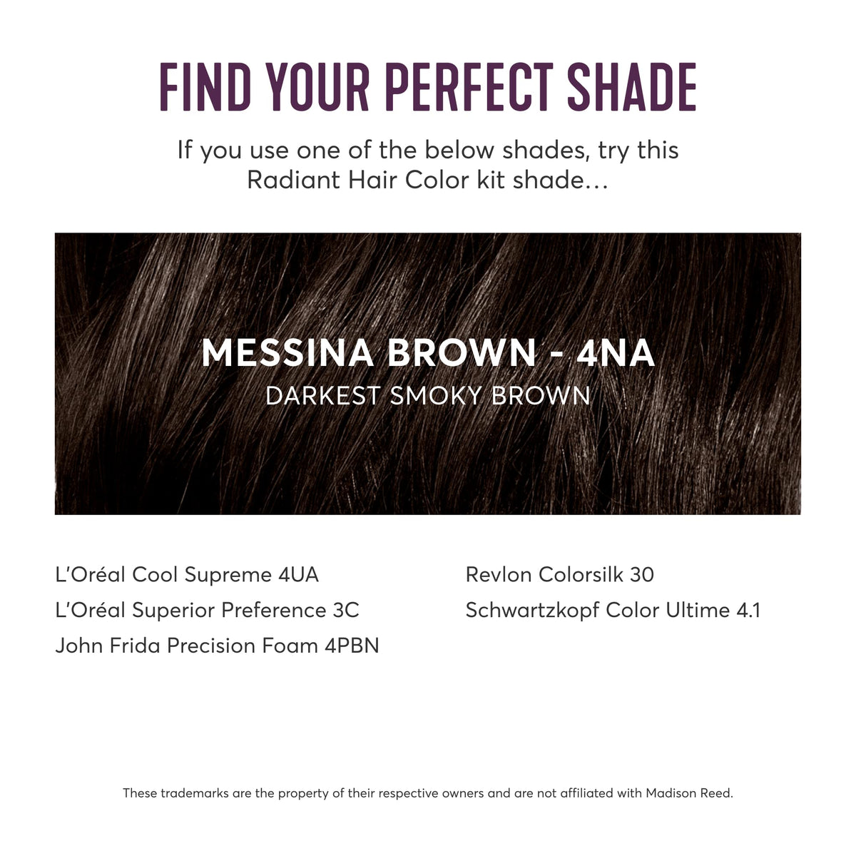 Before and after hair colour results using Madison Reed