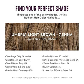 Before and after hair colour results using Madison Reed