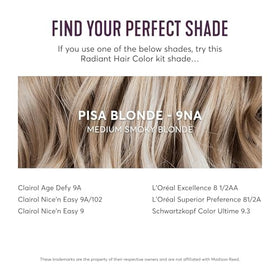 Before and after hair colour results using Madison Reed