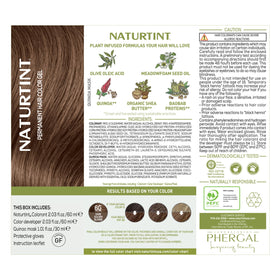 Before and after hair colour results using Naturtint