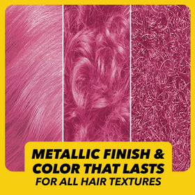 Before and after hair colour using Got2B Metallics