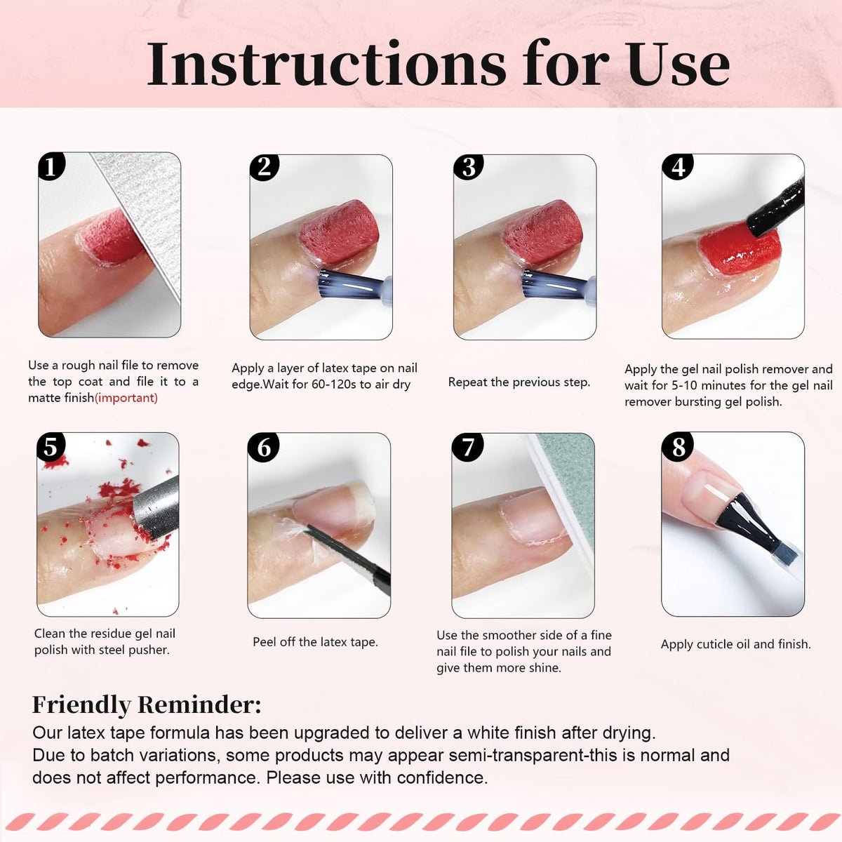 Before and after nail care with JODSONE kit