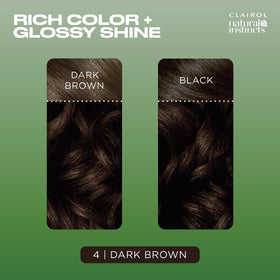 Before and after results of Clairol Natural Instincts Hair Dye