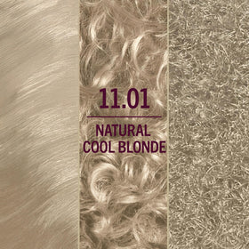 Before and after results of Schwarzkopf High Lift Natural Cool Blonde 11.01